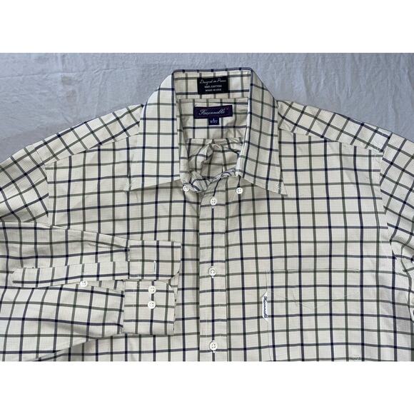 Faconnable Vintage USA Made Long Sleeve Button Front Sport Shirt. Men's 5. EUC! - Picture 1 of 7